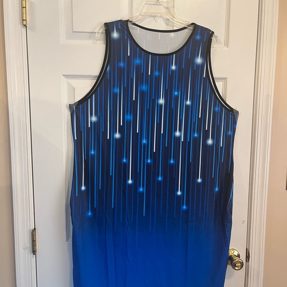 Women Plus Size Elegant Royal Blue Evening Cocktail Formal Party Summer Dress22W - Picture 7 of 10